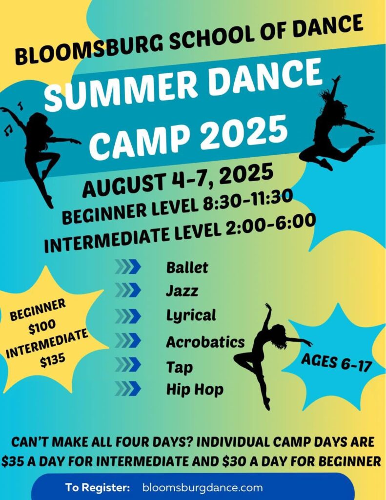 Intermediate Dance Camp-Bloomsburg School of Dance